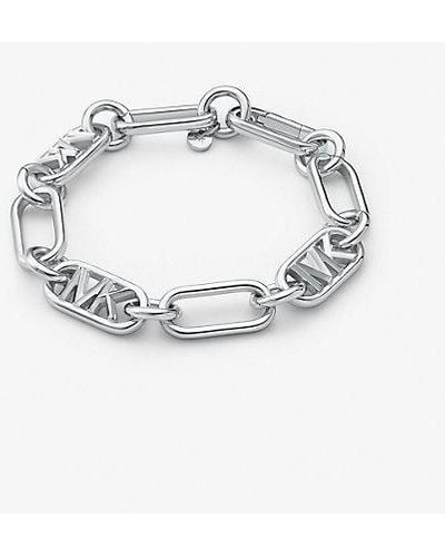 Michael Kors Mk Precious Metal-Plated Brass Chain Link Bracelet - Metallic