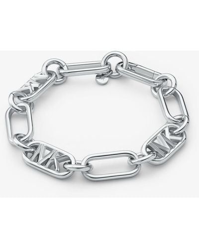 Michael Kors Mk Precious Metal-Plated Brass Chain Link Bracelet - Metallic