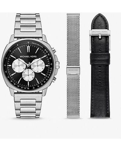 Michael Kors Oversized Sullivan Watch Gift Set - Black