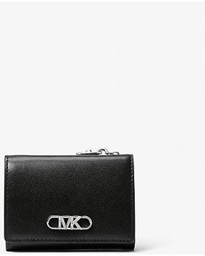 Michael Kors Parker Medium Leather Tri-fold Wallet - White