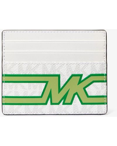 Michael Kors Cooper Graphic Logo Tall Card Case - Green