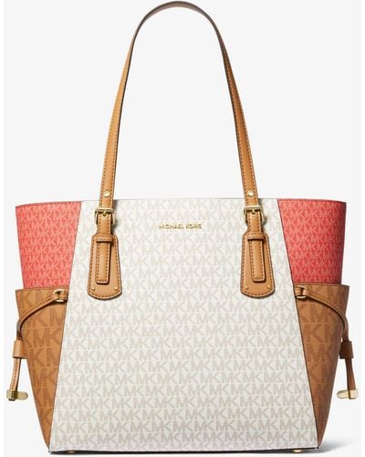 MICHAEL Michael Kors Voyager East West Tote - White