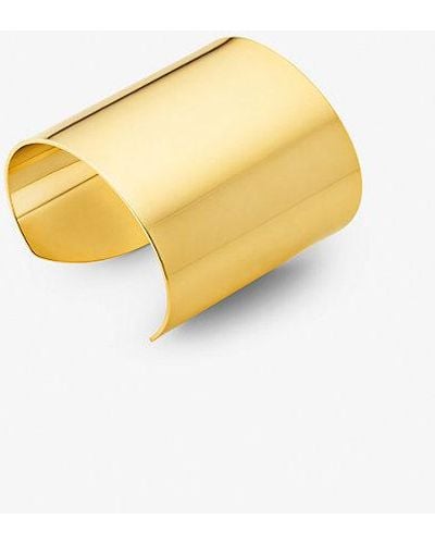 Michael Kors Precious Metal-plated Brass Cuff - Yellow