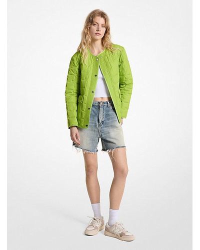 Michael Kors Quilted Jacket - Green