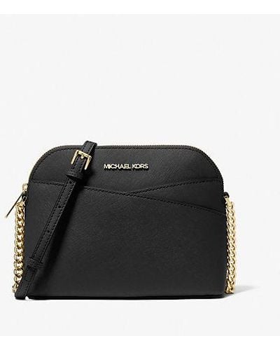 Michael Kors Jet Set Travel Medium Dome Crossbody Bag - Black