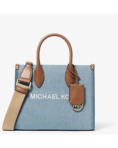 Michael Kors Mirella Small Denim Crossbody Bag - Blue