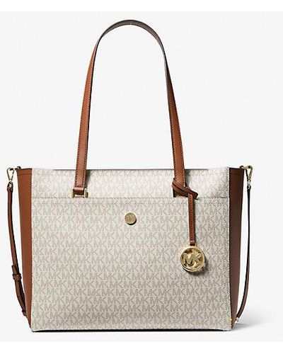 Michael Kors Maisie Large Logo 3-in-1 Tote Bag - Natural