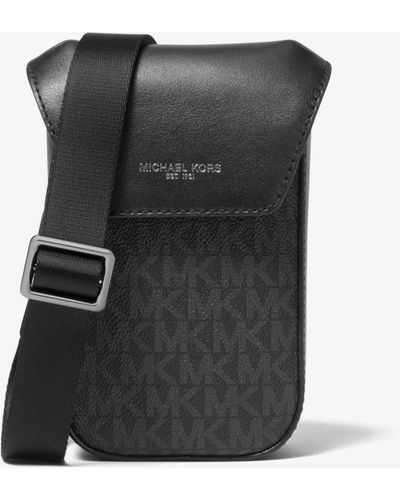 Michael Kors Greyson Logo Smartphone Crossbody Bag - Schwarz