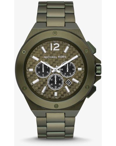Michael kors olive green watch shop