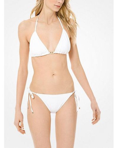 Michael Kors Triangle Bikini Top - White