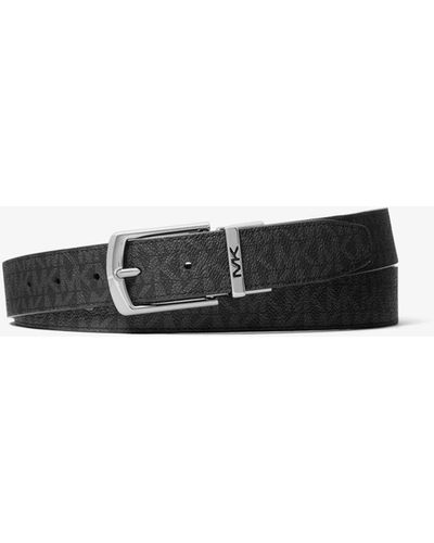 Michael Kors Cintura reversibile con logo - Bianco