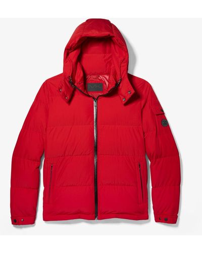 Michael Kors Quilted Puffer Jacket - Red