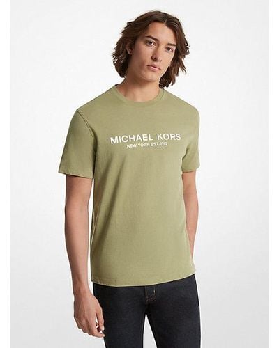 Michael Kors Logo Cotton T-shirt - Green