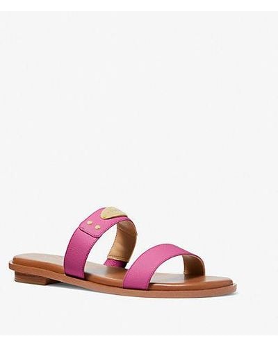 Michael kors slippers best sale purple