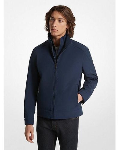 Michael Kors Kilkenny Mixed-media Jacket - Blue