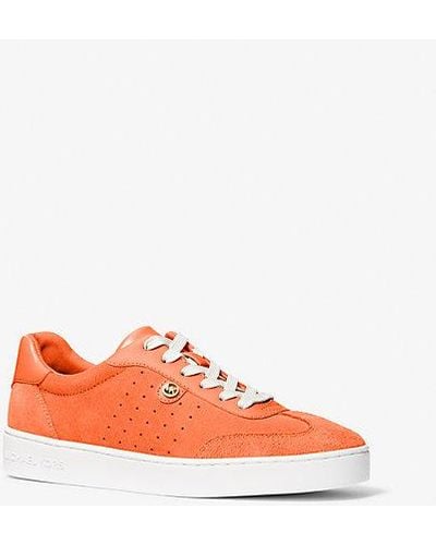 Michael Kors Scotty Suede Sneaker - Orange