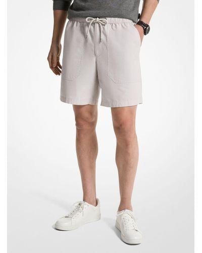 Michael Kors Cotton Drawstring Shorts - Grey