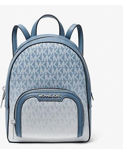 Michael Kors Jaycee Extra-small Ombré Logo Convertible Backpack - Blue