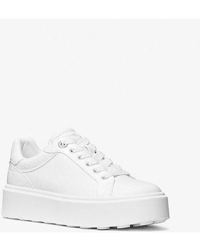 michael kors white platform sneakers