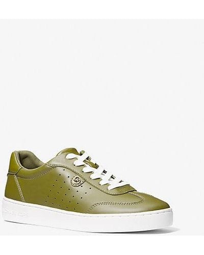 Michael Kors Scotty Leather Sneaker - Green