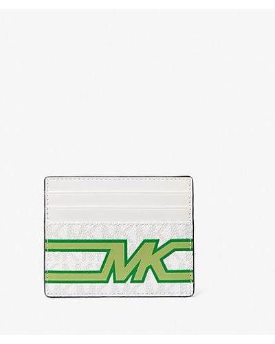 Michael Kors Cooper Graphic Logo Tall Card Case - Green