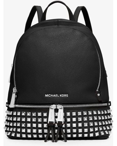 MICHAEL Michael Kors Petit sac à dos Rhea clouté en cuir - Noir