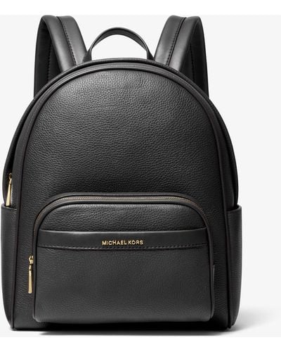Michael Kors Mk Bex Medium Pebbled Leather Backpack - Black