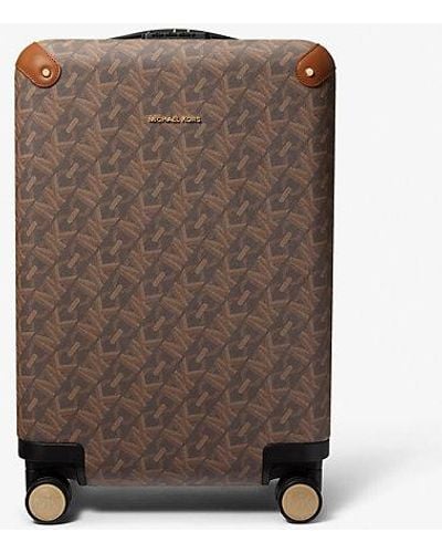 Michael Kors Mk Empire Signature Logo Suitcase - Brown