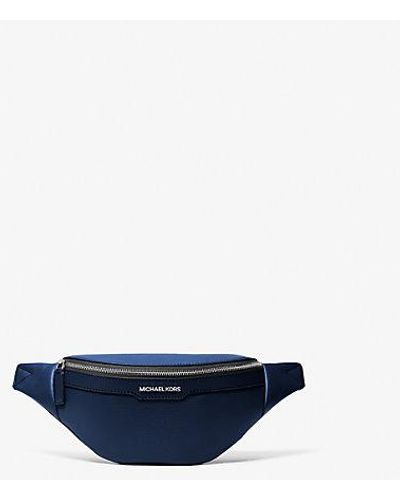 Michael Kors Cooper Small Leather Belt Bag - Blue