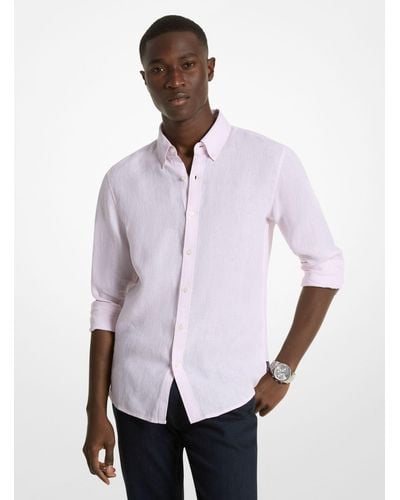 Michael Kors Camisa de lino - Blanco