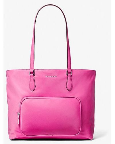 Michael Kors Cara Large Nylon Tote Bag - Pink