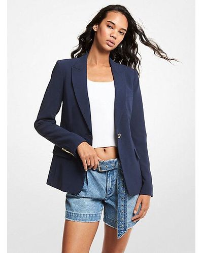 MICHAEL Michael Kors Crepe Blazer - Blue