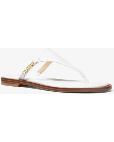Michael Kors Daniella Leather Sandal - White