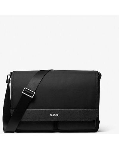 Michael Kors Lautner Nylon Utility Messenger Bag - Black