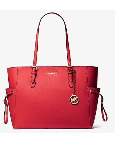 Michael Kors Gilly Large Saffiano Leather Tote Bag - Red