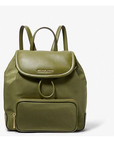 Michael Kors Cara Small Nylon Backpack - Green