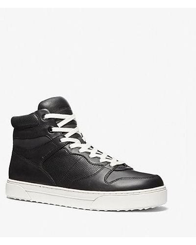 Michael Kors Barett Leather High-top Sneaker - White