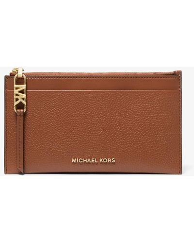 MICHAEL Michael Kors Grand porte-cartes en cuir grainé - Blanc