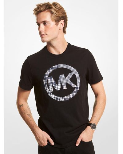 Michael Kors Patchwork Logo Cotton Jersey T-shirt - Black