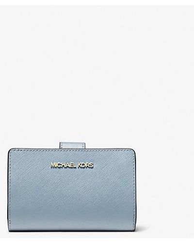 Michael Kors Medium Saffiano Leather Wallet - Blue