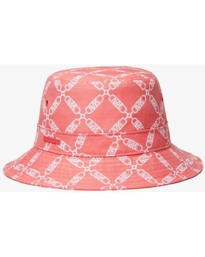 Michael Kors Mk Empire Logo Jacquard Bucket Hat - Pink