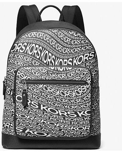 Michael Kors Hudson Graphic Logo Backpack - Black