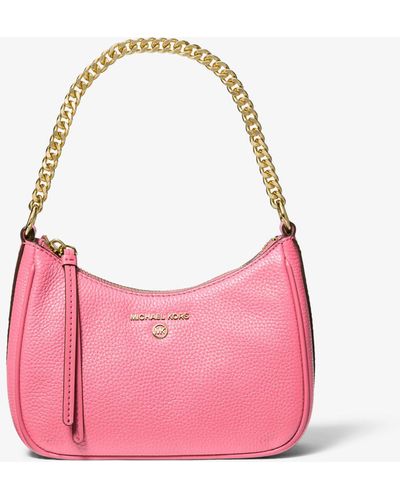 Michael Kors Pochette Jet Set Charm piccola in pelle martellata - Rosa