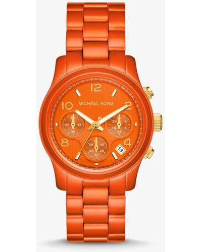 Michael Kors Reloj Runway de edición limitada en tono naranja