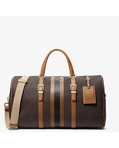 Michael Kors Bedford Travel Extra-large Logo Stripe Weekender Bag - Brown