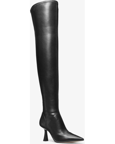 Michael Kors Mk Clara Over-The-Knee Boot - Black