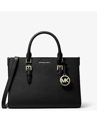 Michael Kors Charlotte Medium Saffiano Leather 2-in-1 Tote Bag - Black