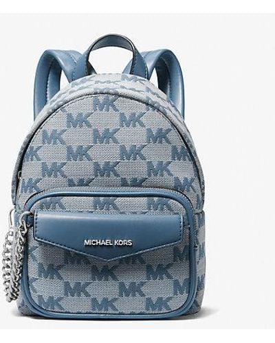 Michael Kors Maisie Extra-small Logo Jacquard 2-in-1 Backpack - Blue