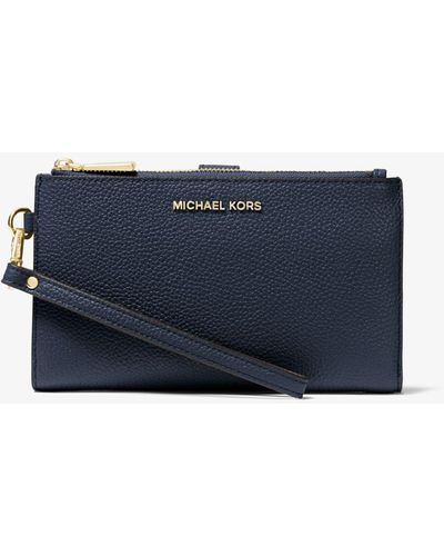 MICHAEL Michael Kors Adele Leather Smartphone Wallet - Blue