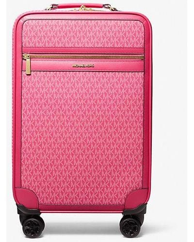 Michael Kors Jet Set Travel Small Signature Logo Suitcase - Pink